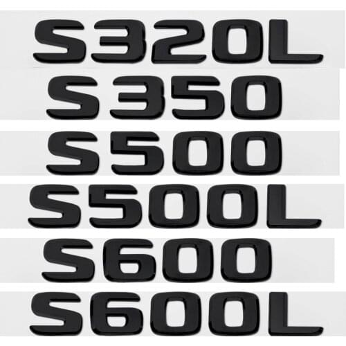 3D Car Body Rear Trunk Sticker For Mercedes Benz W124 W205 W211 W210 W124 W168 W203 W204 S320L S350 S500 S500L S600 S600L Style