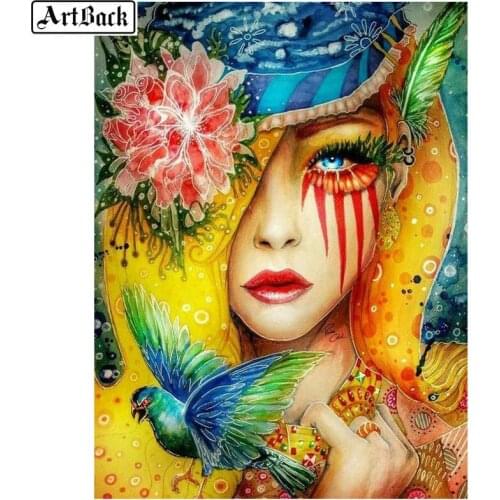 5d diamond painting woman flowers full square diamond mosaic sticker new arrival 3d rhinestone diamond embroidery crafts