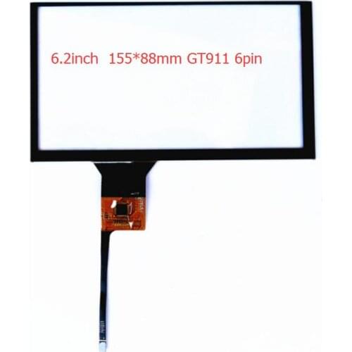Car DVD navigation 6.2 -inch capacitive touch screen/touch screen chip GT911/155 * 88mm/6 Line of touch screen