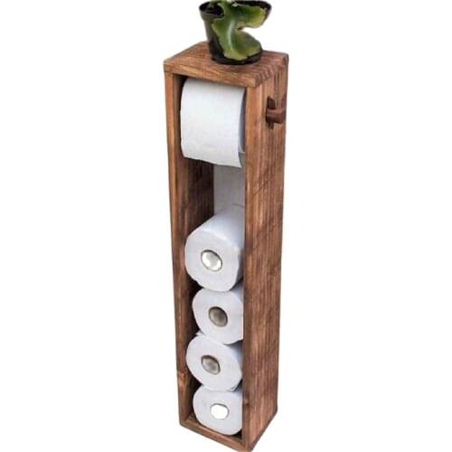 Wooden Wc Toilet Paper Holder
