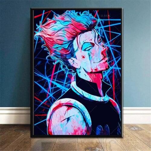 Hunter X Hunter Hisoka Morow Anime Canvas Painting Posters and Prints Wall Art Picture for Living Room Home Decor Cuadros