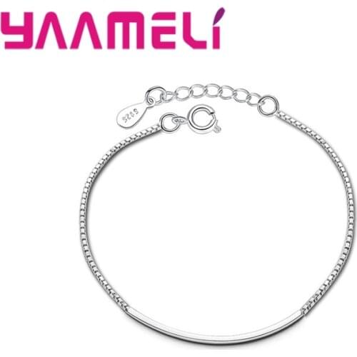 Classic New Arrival Modern Good Sale 925 Sterling Silver Lobster Buckle Bracelets For Girls Ladies Jewelry Present