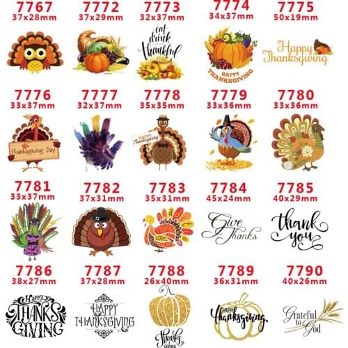 Planar Resins FactbakThanksgiving Day Cute Cartoon Resin DIY Crafts For Decoration Accessories PR7767