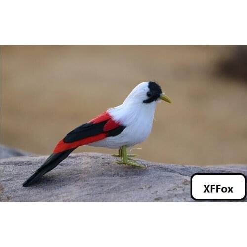 Mini cute simulation bird model foam&furs real life black tail bird doll gift about 13cm xf2792