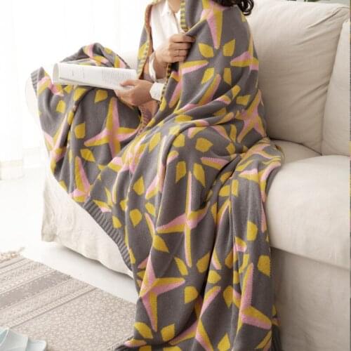 Nordic Simple Blanket Cotton Sofa Blanket Single Double Blanket Nap Air Conditioning Blanket Knitting