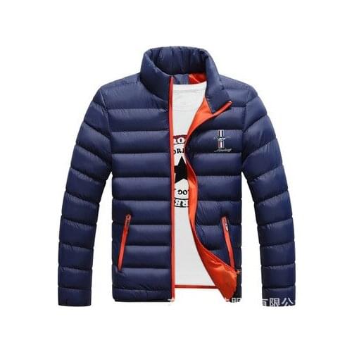 New Fashio for Mustang Logo Winter Jackets Parka Men Autumn Warm Outwear Brand Slim Mens Coats Casual Windbreaker