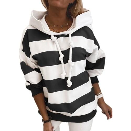 Explosion models autumn hot sale thick striped ladies thin womens tops