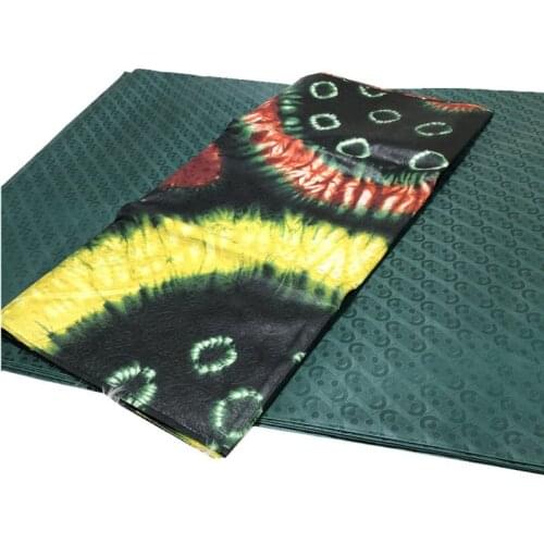 Latest 2021 High Quality Nigerian Lace Fabric Swiss Cotton Damask Formal Prom Party Gown Dress 5Y bazin+5Y kampala XX-85