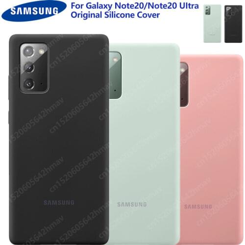 Original Samsung Official Silicone Protective Case for Galaxy Note 20 Plus Note 20 Ultra Note20 5G Mobile Phone Cases Note20 5G