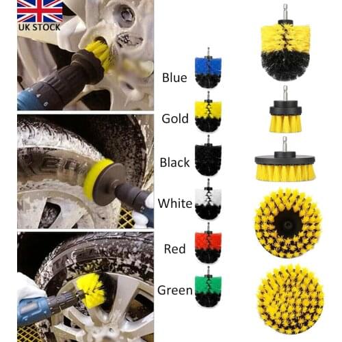 5pcs/set Drill brush 2+3.5+4+5Inch Hollow/Solid Cordless Electric Cleaning Scrub Solid Powerful clean Bathroom Kitchen Furniture