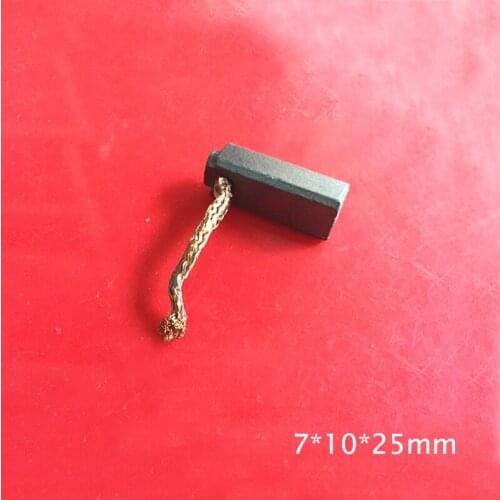 Replacement 7X10X25mm Small Car Motor Carbon Brush for Automotive Wiper, Fan, Free shipping