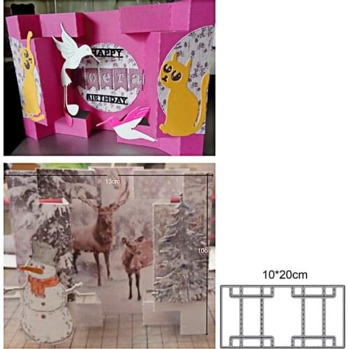 Craft dies metal cutting dies cut die mold 3D Box Bag Case Scrapbooking dies paper craft knife mould blade punch stencils dies