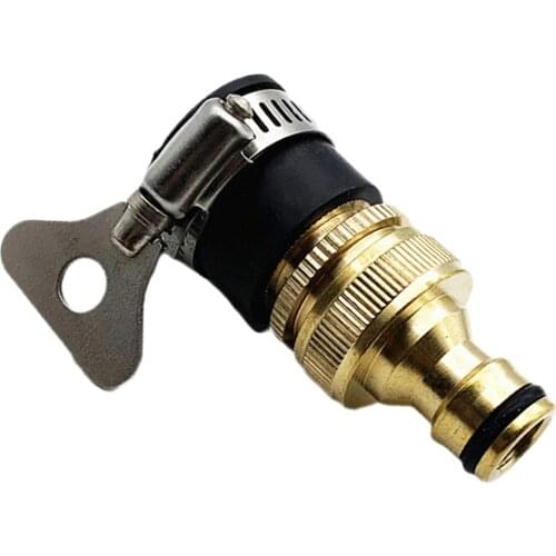 Universal 1/2"3/4" Thread Quick Faucet Brass Pipe Tap Connector Adapter