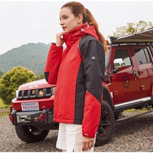 Rain Jacket Women Waterproof Hiking Jackets Winter Outdoor Sports Camping Coat Men Women Climbing Fleece Trekking Windbreaker