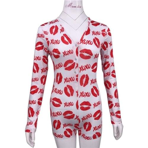 Women Sexy Romper Bodycon Casual Jumpsuit Long Sleeve Shorts Home Wear Tracksuit Playsuit Pajama Plus Size S-2XL