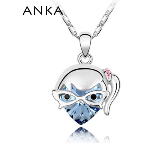 ANKA Cupid Girl Pendant Necklace Women Valentines Day Gift Main Stone Crystals from Austria #83083