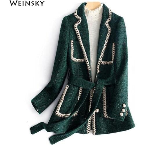 Spring and Autumn Womens Fashoin Woolen Coat Vintage Style Coat