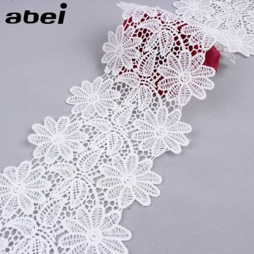 11cm 2yard Water soluble embroidery lace silk bilateral wavy lace Clothing accessories Lace Diy Sewing dress curtain trimming