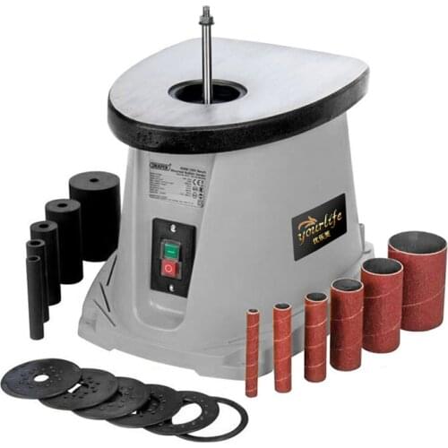 14-Inch Desktop Shaft Oscillating Spindle Sander Sand Mill Roller Machine Woodworking Instrument Furniture Grinding Tool