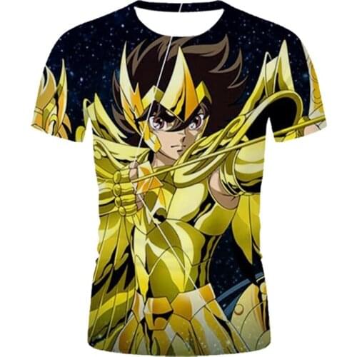3D fashion round neck T-shirt Casual Breathable Anime T shirts Summer mens quick-drying shirt Graphic t-shirts Mens clothing