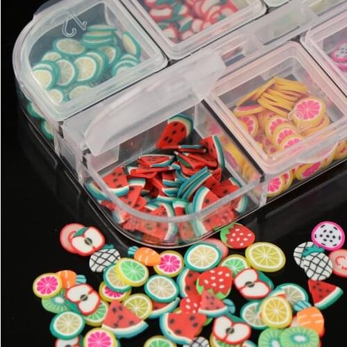 3D Multi-designs 1 Bag Fruit Slices Nail Art DIY Designs Nail Art Slices For Slicing Nail Art Decoration