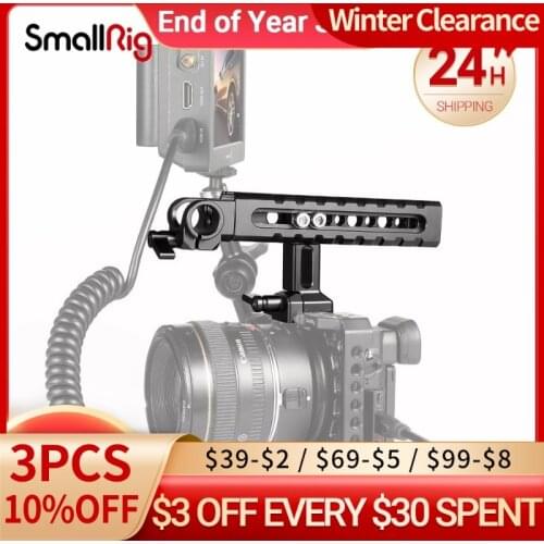 SmallRig Quick Release Camera Top Handle Accessory Kit With 15mm Rod Clamp For Monitor Support Nato Handle For Sony Cage 2027