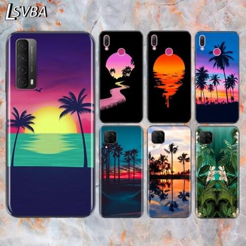 Summer Beach Palm trees For Huawei Y9S Y6S Y8S Y9A Y7A Y8P Y7P Y5P Y6P Y7 Y6 Y5 Pro Prime 2020 2019 2018 Phone Case