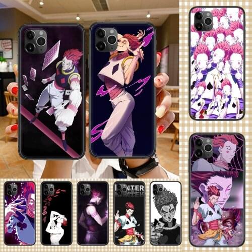 Anime Hisoka HUNTER×HUNTER Phone Case Cover Hull For iphone 5 5s se 2 6 6s 7 8 12 mini plus X XS XR 11 PRO MAX black luxury