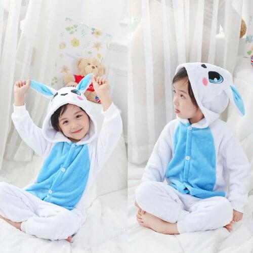 Baby Rabbit Onesie Animal Costume Toddler Boy Girl Long Sleeve Funny Cute Warm Clothes Child Kid 4-12 Years Infant Kigurumis