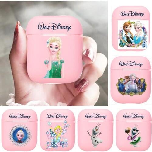 Disney Frozen Princess Ana Love Elsa Silicone Bluetooth Wireless Earphone Case for AirPods Protective Cover Skin Accessories Pod