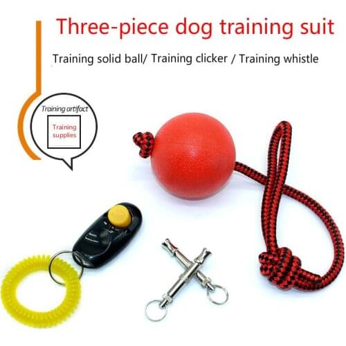 Dog Pet Training Device Suit,Clicker and Dog Whistle Set,Pet Supplies Suitable for Relieving Boring Teeth Grinding and Training
