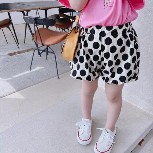 Summer Girls Wave Points To Wear All-match Shorts Baby Sports And leisure Thin Childrens Foreign Style Pants Baby Girl Pants