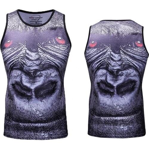 Bodybuilding Tank Tops Jogging Clothes Digital Printing Sweatshirt New Design Breathable Vest