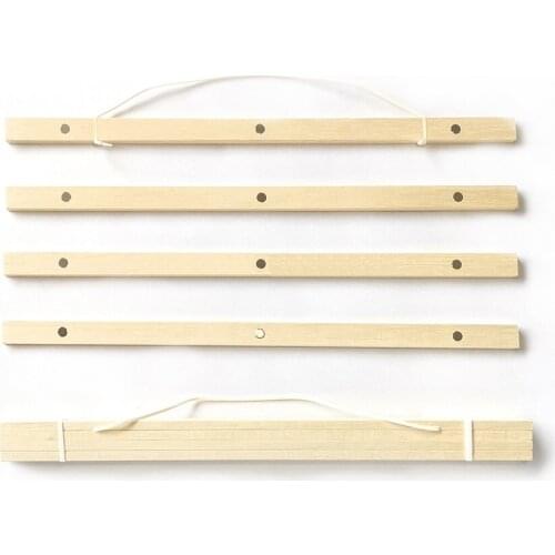 Natural Magnetic Wooden Frame Poster Hanger Photo Frame Poster and Prints White Wood Wall Hanging Wall Painting Home Room Decor