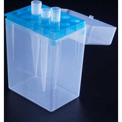Rectangular 15 Positions Laboratory 10ml Pipette Pipettor Tip Holder Box
