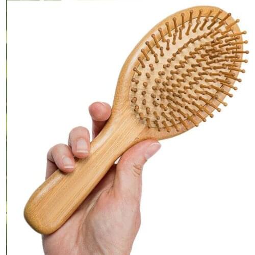 Air Massage Comb Natural with Wooden Handle Anti-static High Quality Hair Comb Scalp Combs for Hair Care Travel Home