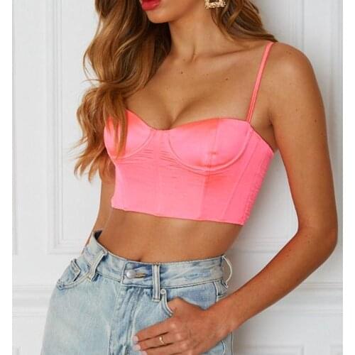 Sexy Summer Crop Tops Short Spaghetti Strap Vest Black Slim Sling Tops Sleeveless Slash Neck Casual Vintage Skinny Club Shirts