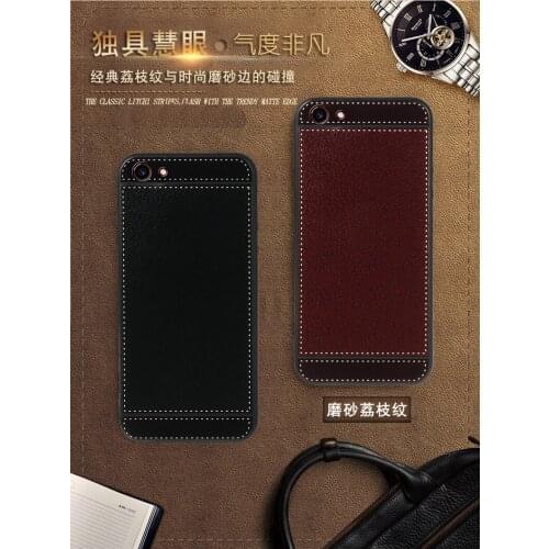 Litchi Cortex Silicone Case For Xiaomi Mi A2 Lite 5.84" Fundas Hoesje Lychee Leather Matte Soft TPU Cover Mi A2 Lite Coque