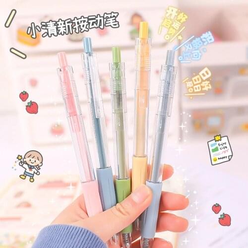 Cute Solid color Pen Stationary Kawaii School Supplies Gel Ink Pen School Stationary Office Suppliers Pen Kids Gift Office