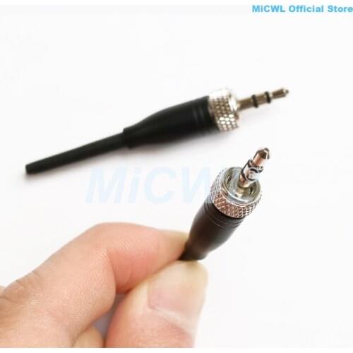 Replaceable Spare Plug for Sennheiser Sony Wireless Lavalier Headset Microphone HeadMic 3.5mm 1/8" Stereo Screw Lock Connector