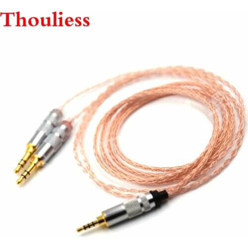 Thouliess HIFI 2.5mm TRRS Balanced 8core Litz braid Headphone Upgrade Cable for MDR-Z7 Z7M2 MDR-Z1R D600 D7100