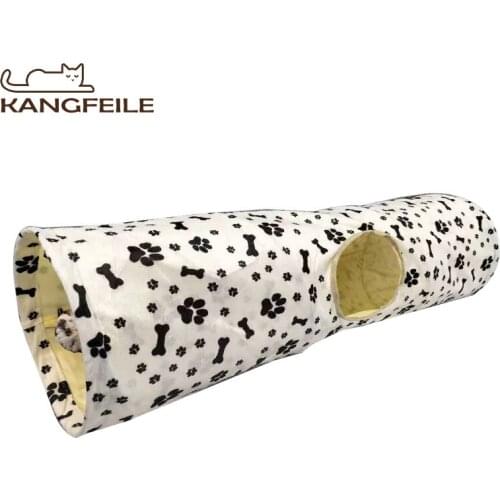 KANGFEILE Cat Tunnel Pet Tube Collapsible Play Toy Indoor Outdoor Kitty Puppy Toys for Puzzle Exercising Hiding Training D2338