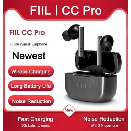 FIIL CC Pro TWS Bluetooth-compatible 5.2 Earbuds Dual Noise Reduction Headset True Wireless Earphone Fast Charging
