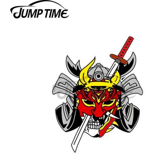 Jump Time 13 x 9.8cm For Japanese Shogun JDM Car Stickers Waterproof Scratch-proof Custom Printing Bumper Trunk Truck Decal