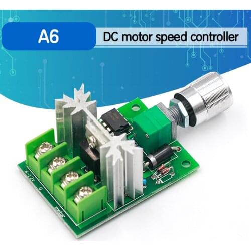 High Power 6A 6V-12V PWM No-Polarity DC Motor Speed Regulator Controller Board Speed Motor Control Switch Board