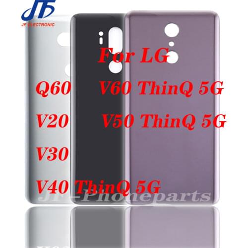 10PCS Battery Cover For LG Stylo 6 Q60 K92 V305 20 40 V50 V60 ThinQ 5G OEM Rear Housing Back Case With Adhesive Replacement