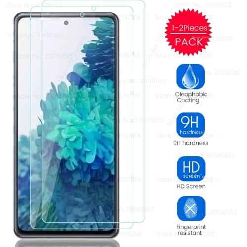1/2Pcs screen protector tempered glass for samsung galaxy s20 fe s20fe s 20fe 20 fe 2020 sm-g781b 6.5'' phone safety film cover