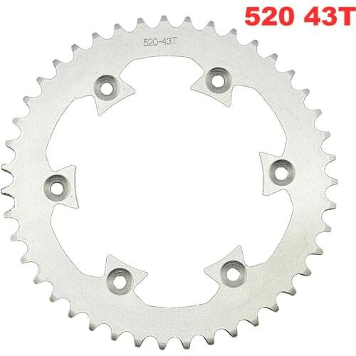 Honda Monkey motorcycle scooter drive gear Drive Chain Sprocket 520 43T Teeth 125mm 6 Holes sprockets