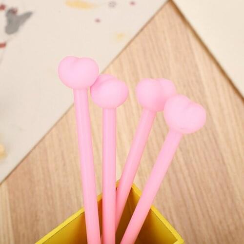 100 PCS Creative Girls Love Neutral Pen Cute Cartoon Learning Stationery Fresh Office Signature Pen Kawaii Stationery