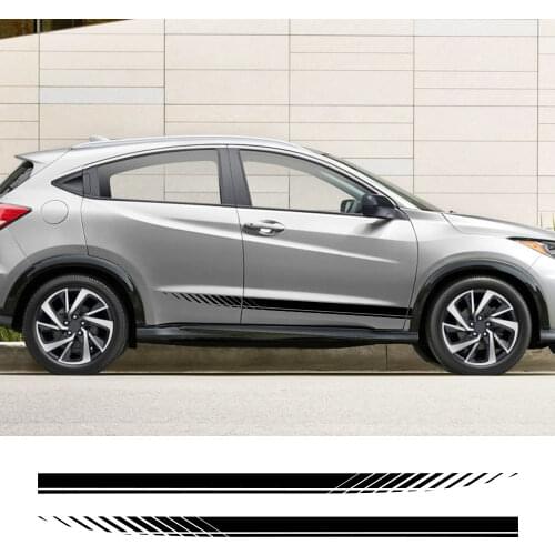 2PCS Car Door Side Stickers For Honda FIT INSIGHT JAZZ MUGEN RR SI TYPE S TYPE R VTI Auto Accessories Vinyl Film Decals